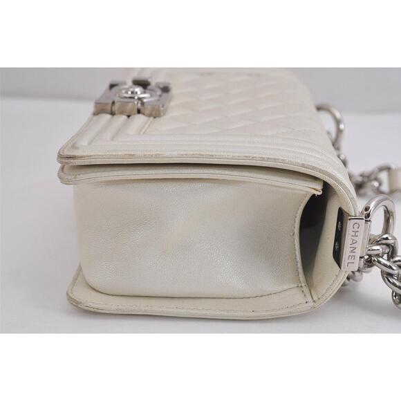 Auth Chanel Boy Calf Skin Matelasse Cc #136588C26B - Picture 4 of 15